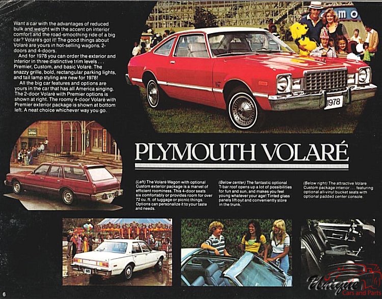 1978 Chrysler-Plymouth Brochure Page 1